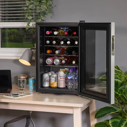 Kuhla KBC2SS 62L Lockable Glass Door Beer, Wine and Drinks Cooler in Stainless Steel