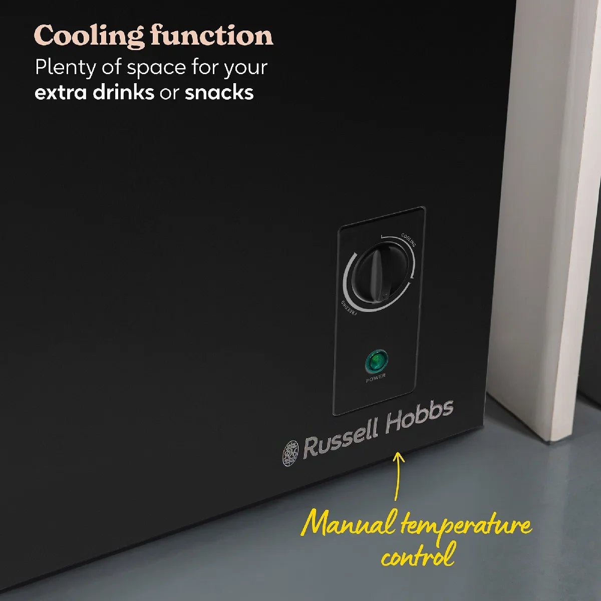 Russell Hobbs RH142CF0E1B 143L Chest Freezer in Black