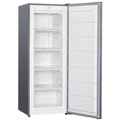 Russell Hobbs RH143FZ552E1SS Freestanding Freezer, 55cm Wide, Stainless Steel