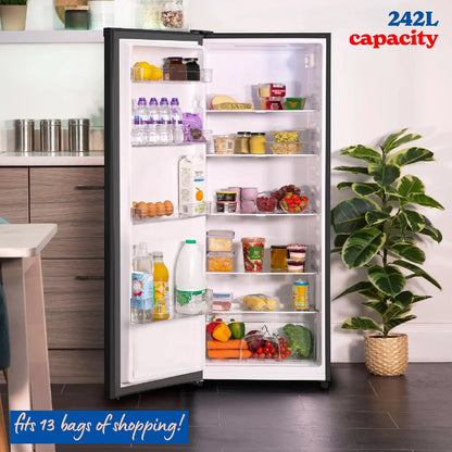 Russell Hobbs RH143LF552E1B Black 55cm Wide 143cm High Larder Fridge