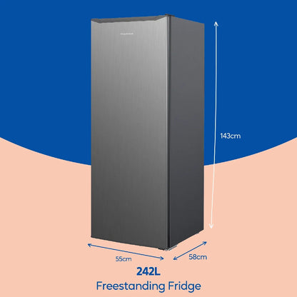 Russell Hobbs RH143LF552E1SS Stainless Steel 55cm Wide 143cm High Larder Fridge