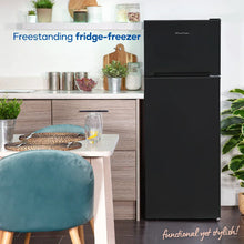 Russell Hobbs White 54cm Wide 145cm High Freestanding Fridge Freezer (Top Mounted) RH144TMFF541E1B
