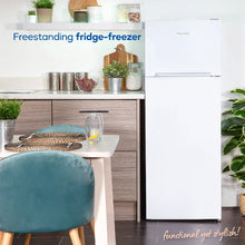 Russell Hobbs White 54cm Wide 145cm High Freestanding Fridge Freezer (Top Mounted) RH144TMFF541E1W
