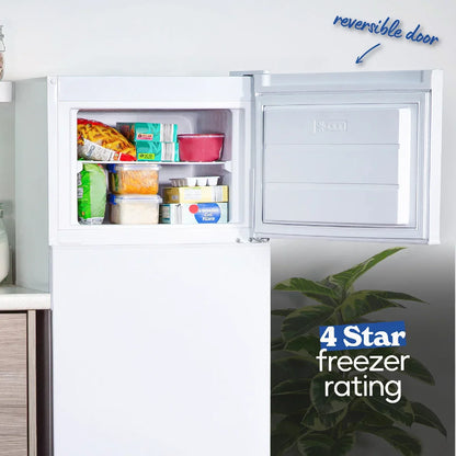 Russell Hobbs White 54cm Wide 145cm High Freestanding Fridge Freezer (Top Mounted) RH144TMFF541E1W