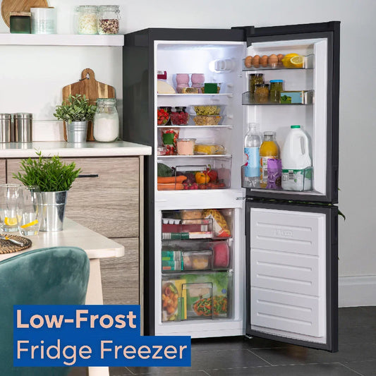 Russell Hobbs RH145FF501E1B Freestanding Low Frost Fridge Freezer in Black