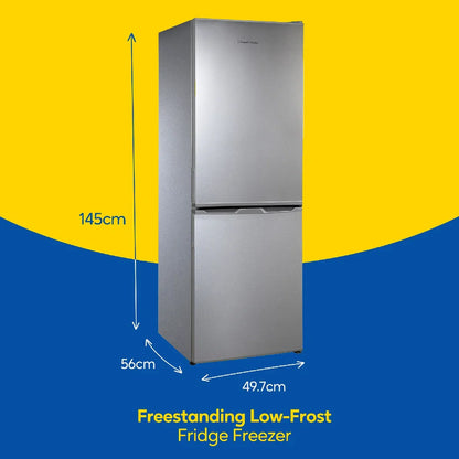 Russell Hobbs RH145FF501E1S Freestanding Low Frost Fridge Freezer in Silver