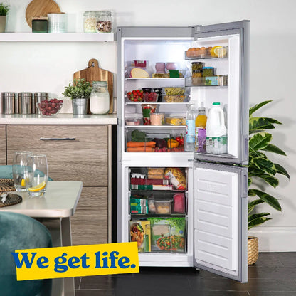 Russell Hobbs RH145FF501E1S Freestanding Low Frost Fridge Freezer in Silver