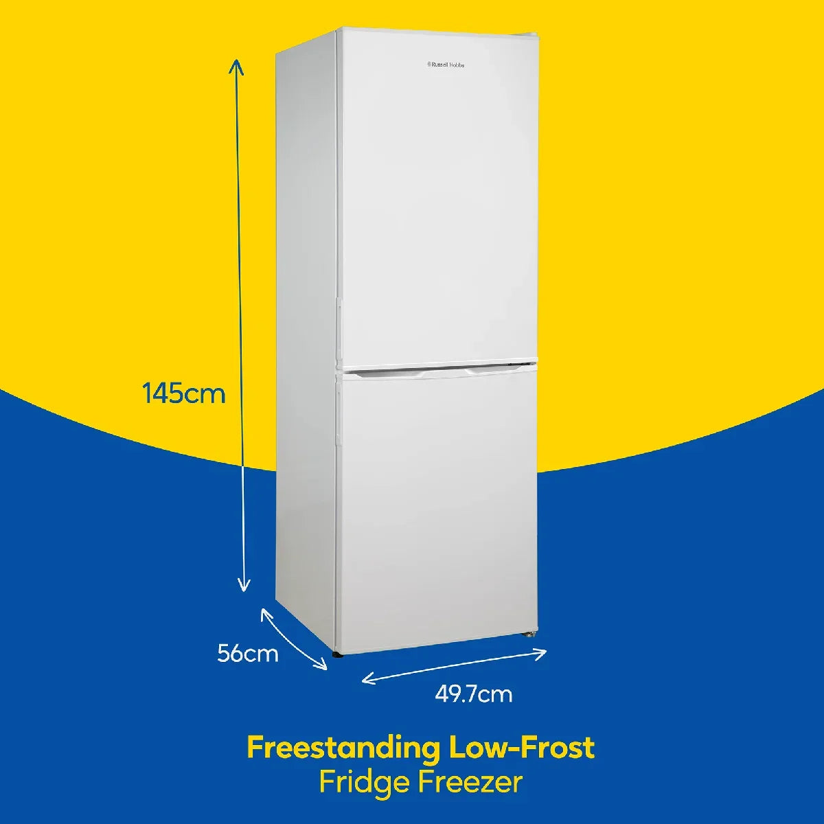 Russell Hobbs RH145FF501E1W Freestanding Low Frost Fridge Freezer in White
