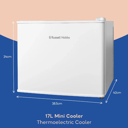 Russell Hobbs RH17CLR1001 17L Thermoelectric Mini Cooler in White
