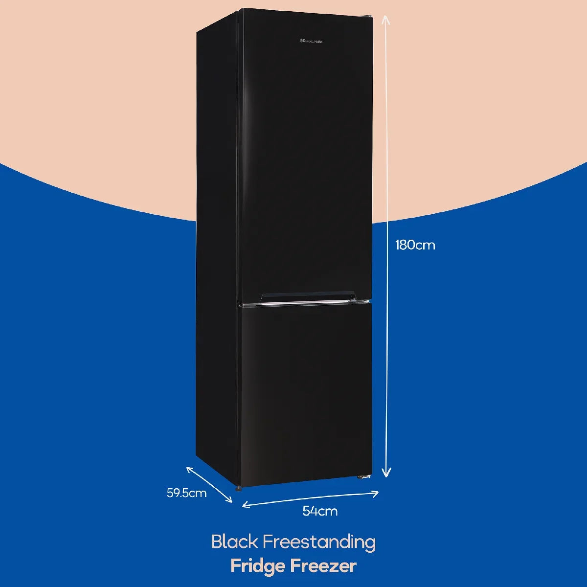 Russell Hobbs RH180FF541E1B 70/30 Freestanding Fridge Freezer in Black