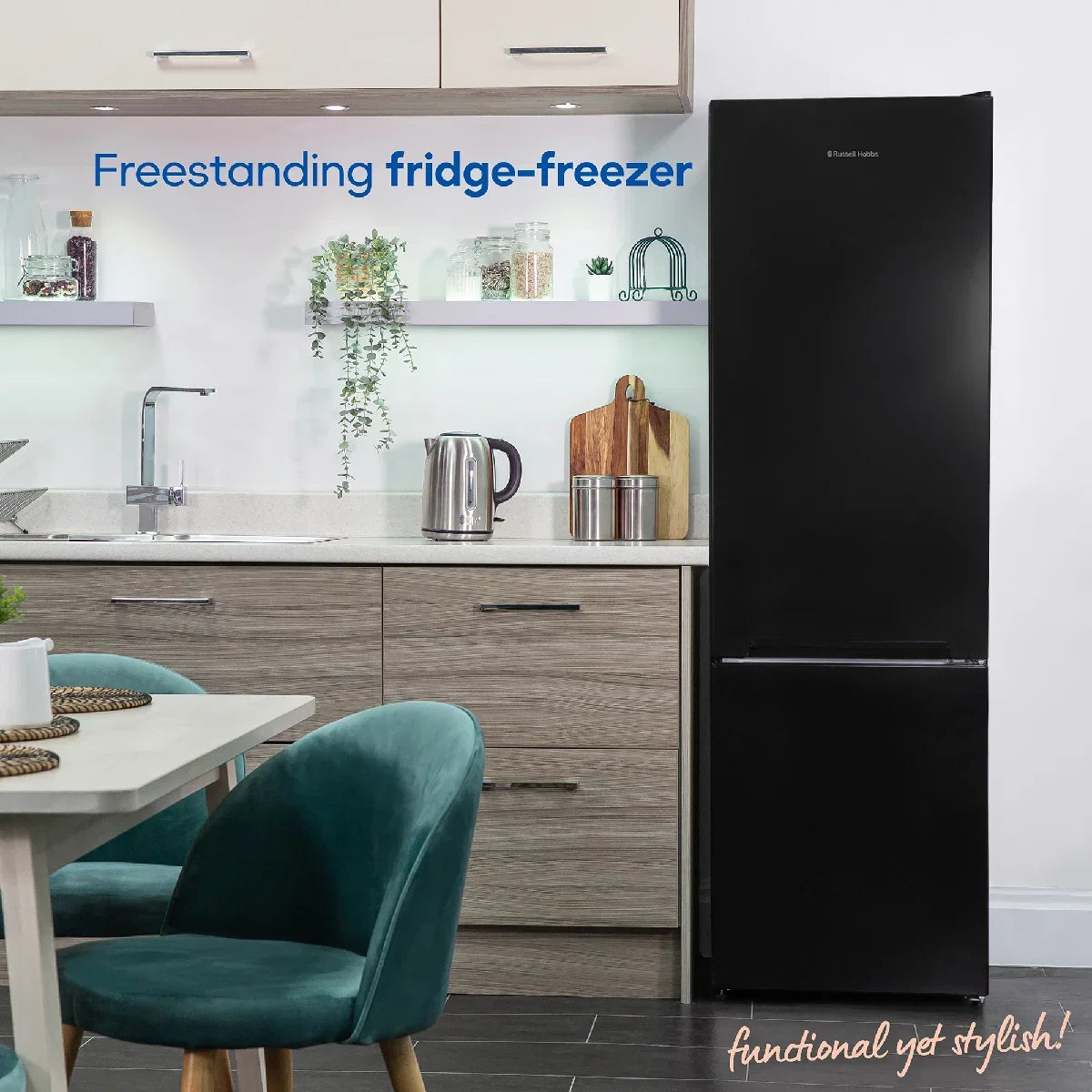 Russell Hobbs RH180FF541E1B 70/30 Freestanding Fridge Freezer in Black