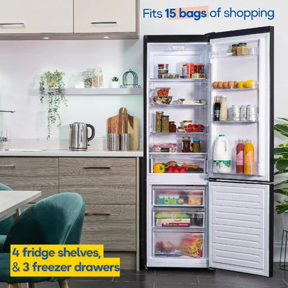 Russell Hobbs RH180FF541E1B 70/30 Freestanding Fridge Freezer in Black