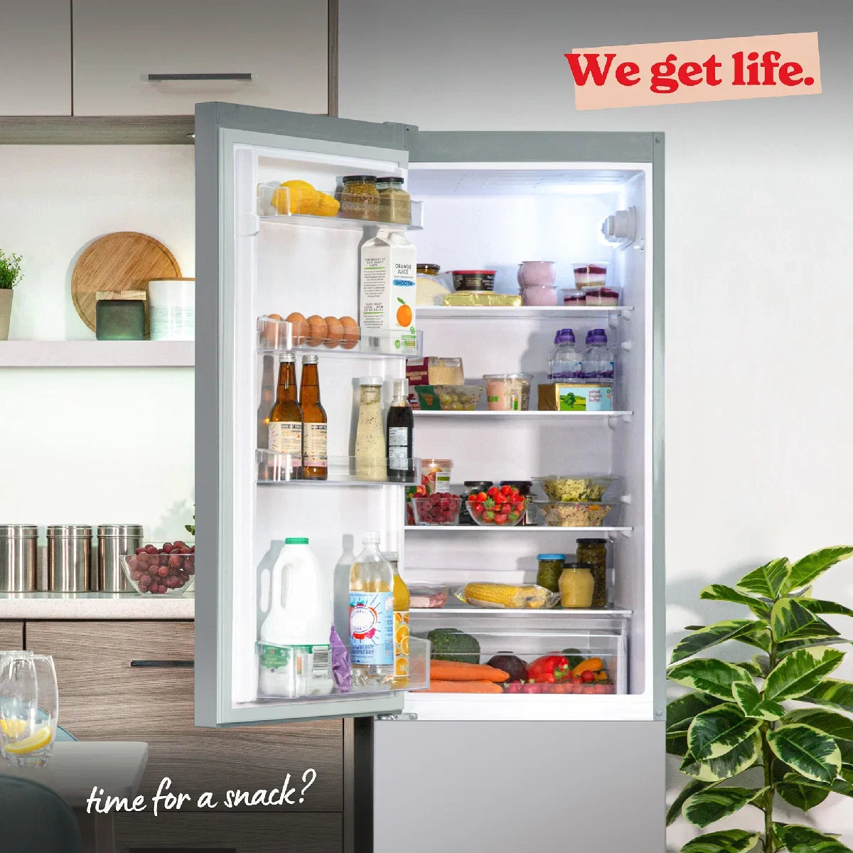 Russell Hobbs RH180FF541E1S 70/30 Freestanding Fridge Freezer in Silver