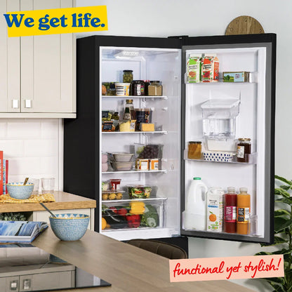 Russell Hobbs RH180FFFF551E1BWD Black 54cm Wide 180cm High Freestanding Frost Free Fridge Freezer with Water Dispenser
