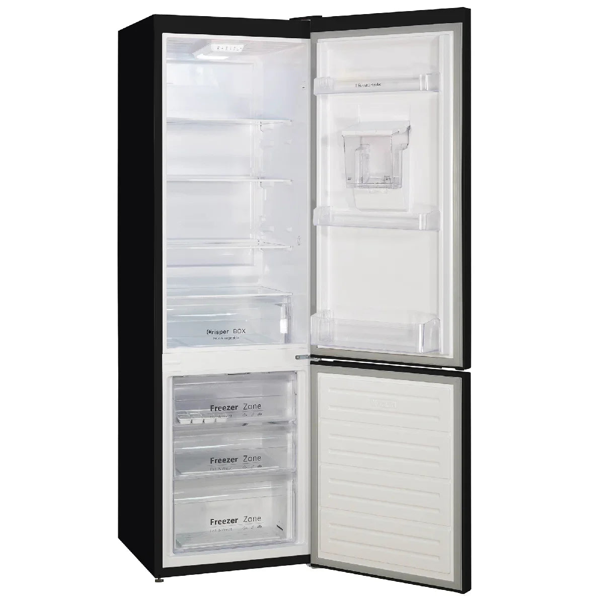 Russell Hobbs RH180FFFF551E1BWD Black 54cm Wide 180cm High Freestanding Frost Free Fridge Freezer with Water Dispenser