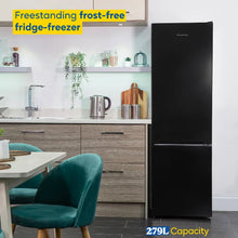 Russell Hobbs RH180FFFF551E1B Black 54cm Wide 180cm High Freestanding Frost Free Fridge Freezer
