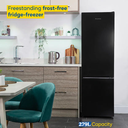 Russell Hobbs RH180FFFF551E1B Black 54cm Wide 180cm High Freestanding Frost Free Fridge Freezer