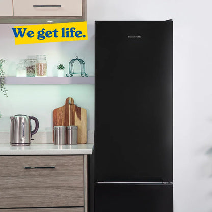 Russell Hobbs RH180FFFF551E1B Black 54cm Wide 180cm High Freestanding Frost Free Fridge Freezer