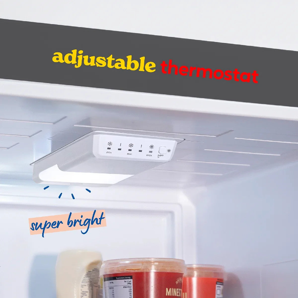 Russell Hobbs RH180FFFF551E1DS Dark Steel 54cm Wide 180cm High Freestanding Frost Free Fridge Freezer