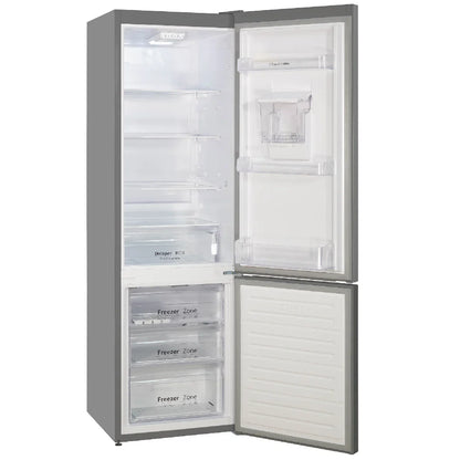 Russell Hobbs RH180FFFF551E1SWD Silver 54cm Wide 180cm High Freestanding Frost Free Fridge Freezer with Water Dispenser