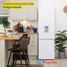 Russell Hobbs RH180FFFF551E1WWD White 54cm Wide 180cm High Freestanding Frost Free Fridge Freezer with Water Dispenser