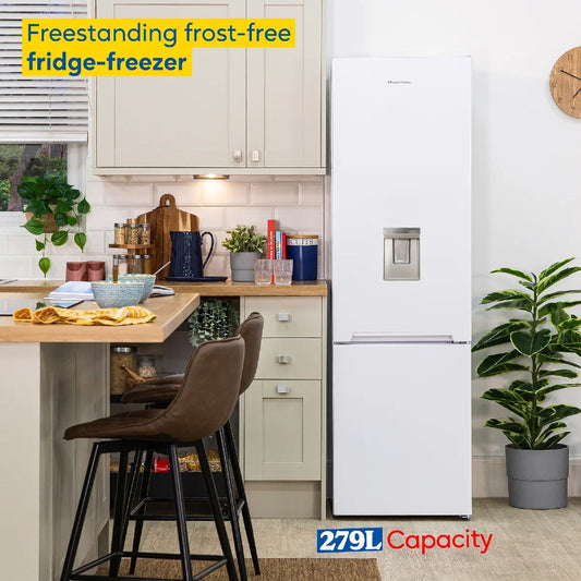 Russell Hobbs RH180FFFF551E1WWD White 54cm Wide 180cm High Freestanding Frost Free Fridge Freezer with Water Dispenser