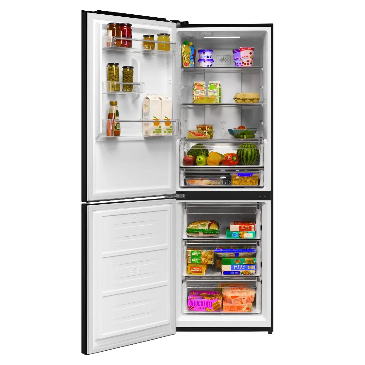 Russell Hobbs RH184FF602C1B, 60/40 Freestanding 323L Total No Frost Fridge Freezer in Black