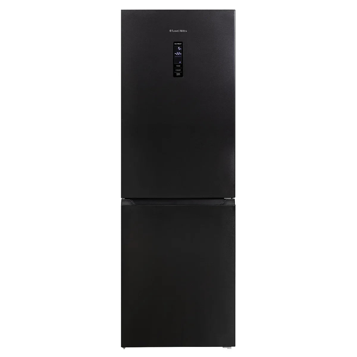 Russell Hobbs RH184FF602C1DI, 60/40 Freestanding 323L Total No Frost Fridge Freezer in Black Steel