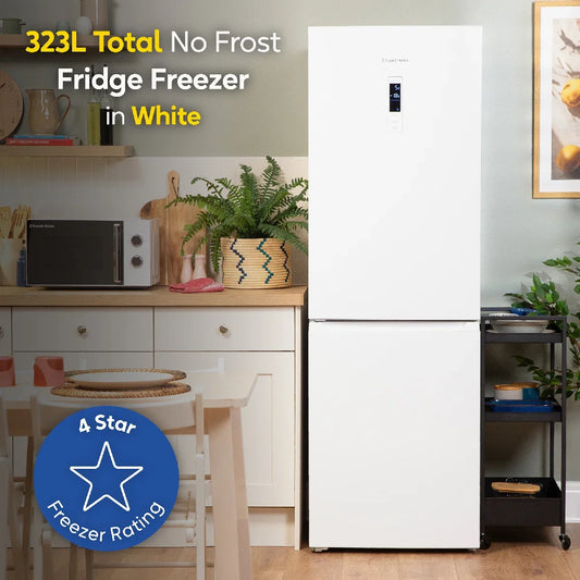 Russell Hobbs RH184FF602C1W, 60/40 Freestanding 323L Total No Frost Fridge Freezer in White