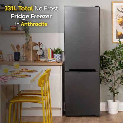 Russell Hobbs RH185FF601C1AN, 331L Freestanding 60/40 Split C Class Total No Frost Fridge Freezer in Anthracite