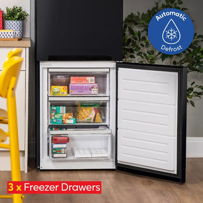 Russell Hobbs RH185FF601C1B, 329L Freestanding 60/40 Split C Class Total No Frost Fridge Freezer in Black