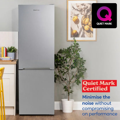 Russell Hobbs RH185FF601C1SS, 331L Freestanding 60/40 Split C Class Total No Frost Fridge Freezer in Stainless Steel
