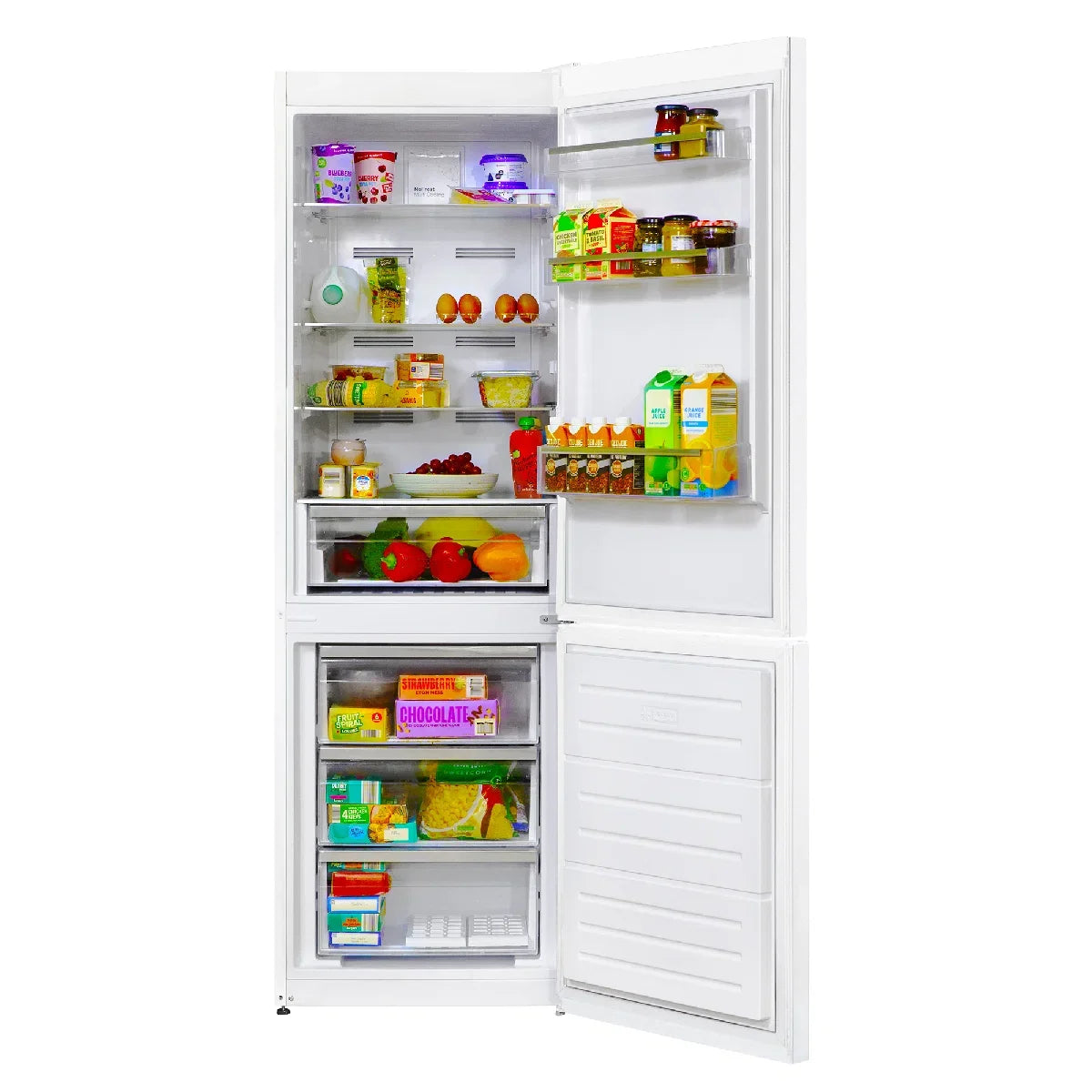 Russell Hobbs RH185FF601C1W, 331L Freestanding 60/40 Split C Class Total No Frost Fridge Freezer in White