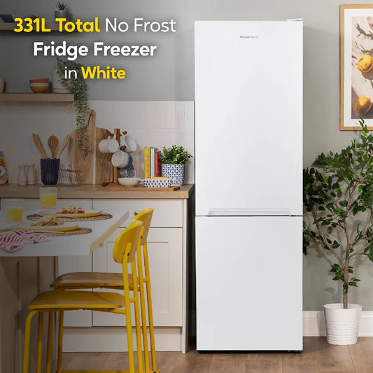 Russell Hobbs RH185FF601C1W, 331L Freestanding 60/40 Split C Class Total No Frost Fridge Freezer in White