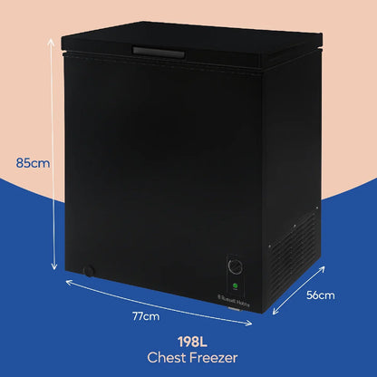 Russell Hobbs RH198CF0E1B 198L Chest Freezer in Black