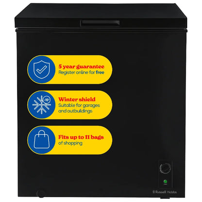 Russell Hobbs RH198CF0E1B 198L Chest Freezer in Black