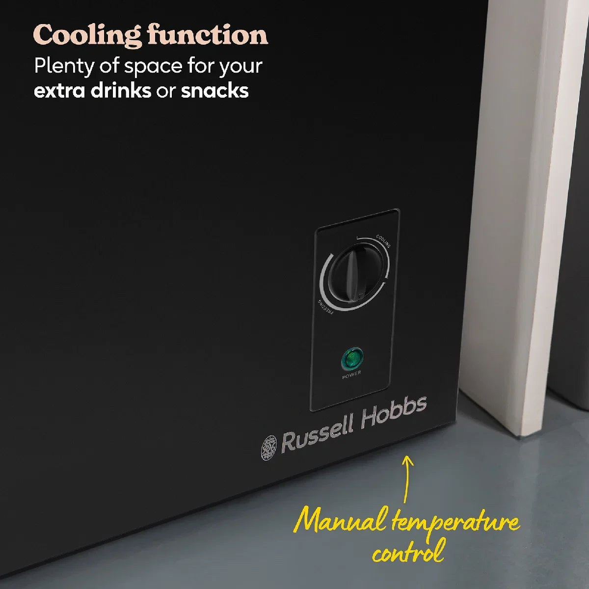 Russell Hobbs RH198CF0E1B 198L Chest Freezer in Black