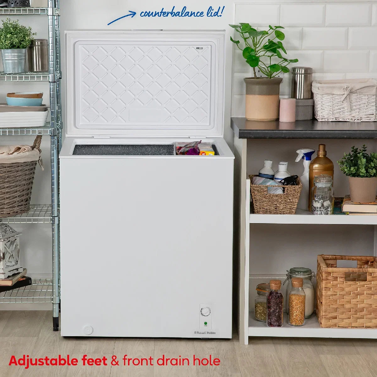 Russell Hobbs RH198CF0E1W 198L Chest Freezer in White