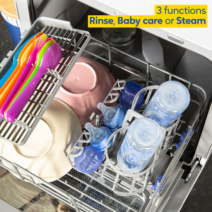 Russell Hobbs RH2TTDW0D1W Table Top Dishwasher 2 Place Settings & Touch Control in White