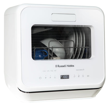 Russell Hobbs RH2TTDW0D1W Table Top Dishwasher 2 Place Settings & Touch Control in White