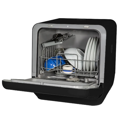 Russell Hobbs RH2TTDW101B, 2 Place Setting Table Top Dishwasher in Black