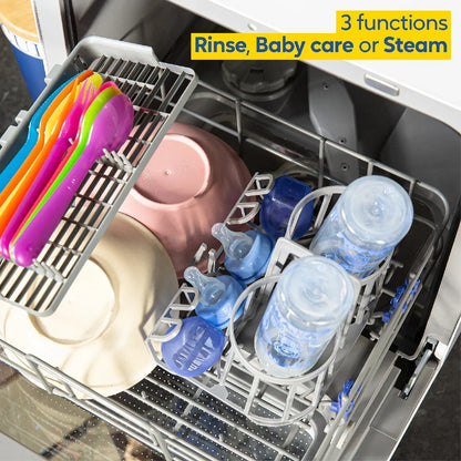 Russell Hobbs RH2TTDW101W, 2 Place Setting Table Top Dishwasher in White