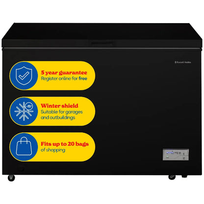 Russell Hobbs, RH300CF201B, 300L Chest Freezer in Black