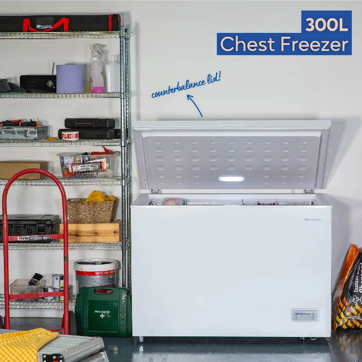 Russell Hobbs, RH300CF201W, 300L Chest Freezer in White