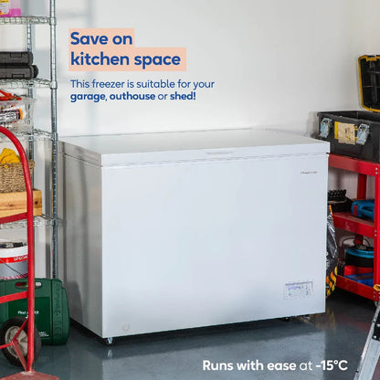 Russell Hobbs, RH300CF201W, 300L Chest Freezer in White