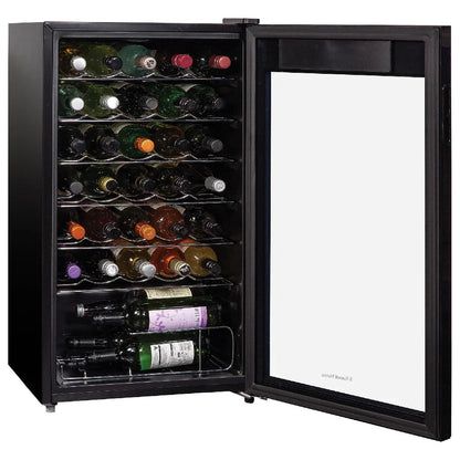 Russell Hobbs RH34WC101B, 34 Bottle, 93L Wine Cooler in Black
