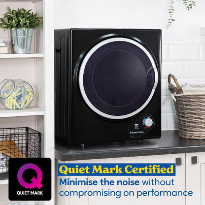 Russell Hobbs RH3VTD800B 2.5kg Compact Vented Tumble Dryer in Black