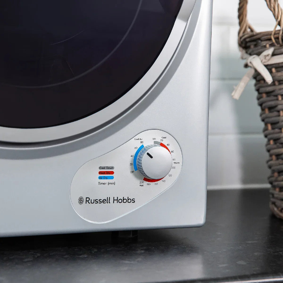 Russell Hobbs RH3VTD800S 2.5kg Compact Vented Tumble Dryer in Silver