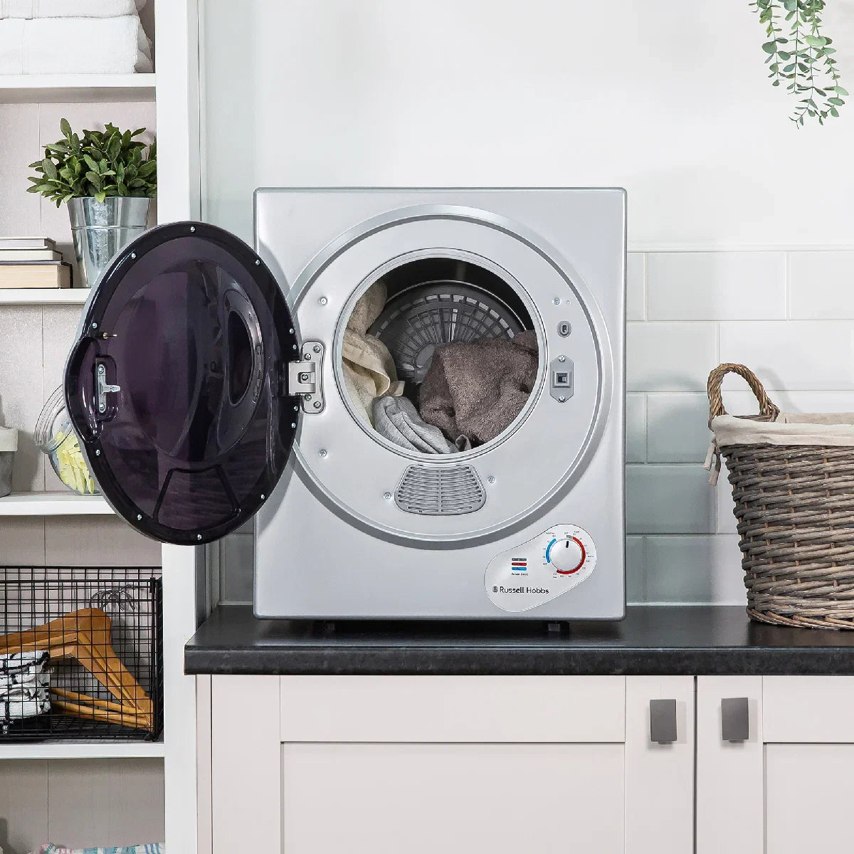 Russell Hobbs RH3VTD800S 2.5kg Compact Vented Tumble Dryer in Silver