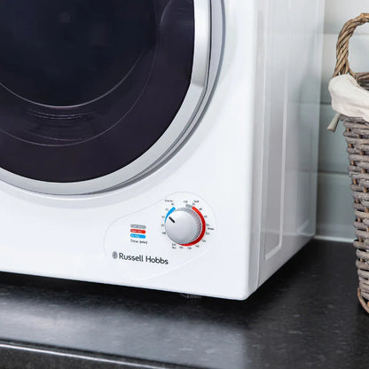 Russell Hobbs RH3VTD800 2.5kg Compact Vented Tumble Dryer in White